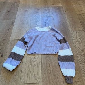 cropped hollister sweater